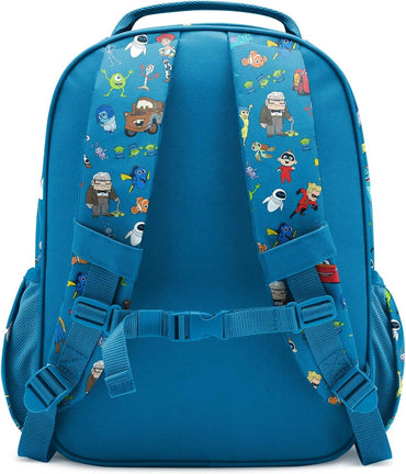 Disney Pixar Kids Backpack 12L School Bookbag for Toddlers Preschool Kindergarten Blue
