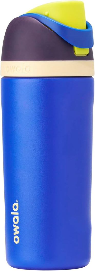 Insulated Stainless Steel BPA-Free Kids Water Bottle with Straw 14 oz