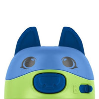 12 oz Vacuum Insulated Stainless Steel Kids Water Bottle with Straw Leakproof Locking Lid Carry Handle Animal Design