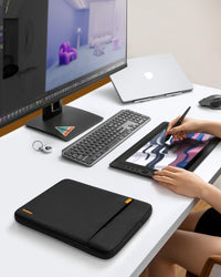 14-Inch Laptop Sleeve 360 Protective Case Water-Resistant for MacBook Pro Surface Laptop Dell XPS Black