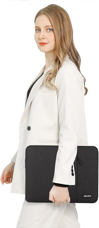 15-15.6 Inch Laptop Sleeve Case Water-Resistant Nylon with Accessory Pocket