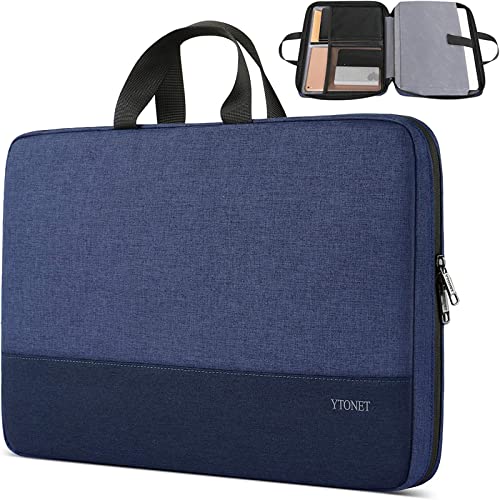 15-15.6 Inch Laptop Sleeve Case Water-Resistant Nylon with Accessory Pocket Grey