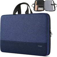 15-15.6 Inch Laptop Sleeve Case Water-Resistant Nylon with Accessory Pocket Grey