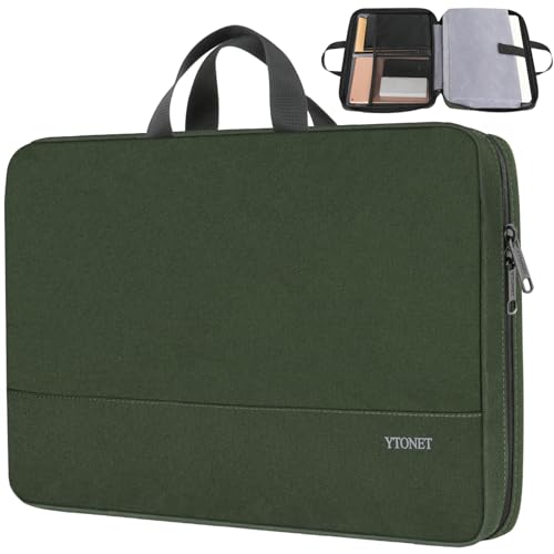 15-15.6 Inch Laptop Sleeve Case Water-Resistant Nylon with Accessory Pocket Grey
