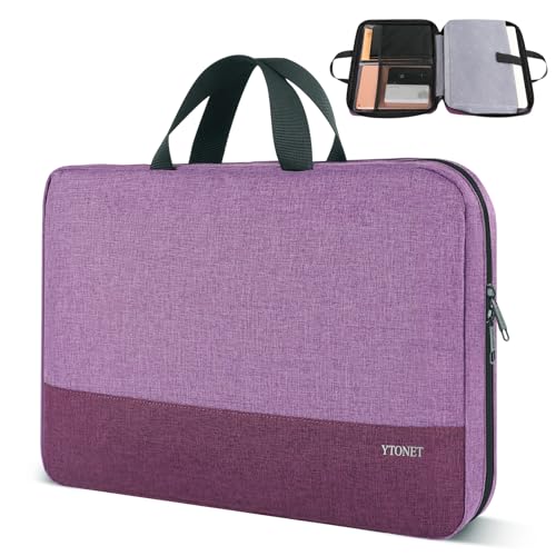 15-15.6 Inch Laptop Sleeve Case Water-Resistant Nylon with Accessory Pocket Grey
