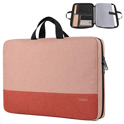 15-15.6 Inch Laptop Sleeve Case Water-Resistant Nylon with Accessory Pocket Grey