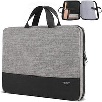 15-15.6 Inch Laptop Sleeve Case Water-Resistant Nylon with Accessory Pocket Grey