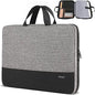 15-15.6 Inch Laptop Sleeve Case Water-Resistant Nylon with Accessory Pocket Grey