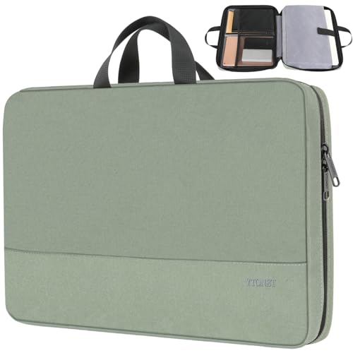 15-15.6 Inch Laptop Sleeve Case Water-Resistant Nylon with Accessory Pocket Grey