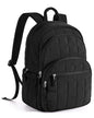 15.6 Inch Laptop Backpack for Women Quilted Water-Resistant Travel Bag with Trolley Sleeve Camel