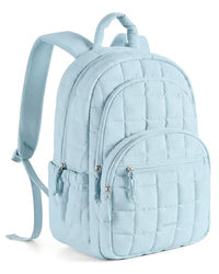15.6 Inch Laptop Backpack for Women Quilted Water-Resistant Travel Bag with Trolley Sleeve Camel