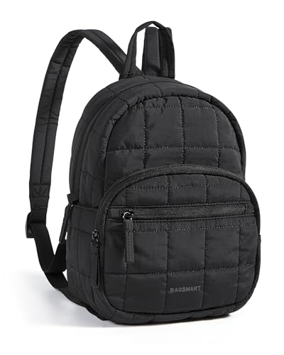15.6 Inch Laptop Backpack for Women Quilted Water-Resistant Travel Bag with Trolley Sleeve Camel