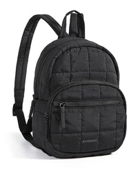 15.6 Inch Laptop Backpack for Women Quilted Water-Resistant Travel Bag with Trolley Sleeve Camel