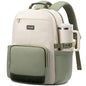15.6 Inch Laptop Backpack for Women Water-Resistant Travel Bag with Trolley Sleeve Leopard Print
