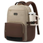 15.6 Inch Laptop Backpack for Women Water-Resistant Travel Bag with Trolley Sleeve Leopard Print