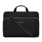 15.6 Inch Laptop Sleeve Case with Handle and Shoulder Strap Water-Resistant Polyester for MacBook HP Dell Pink