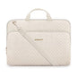 15.6 Inch Laptop Sleeve Case with Handle and Shoulder Strap Water-Resistant Polyester for MacBook HP Dell Pink