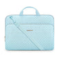 15.6 Inch Laptop Sleeve Case with Handle and Shoulder Strap Water-Resistant Polyester for MacBook HP Dell Pink