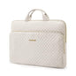 15.6 Inch Laptop Sleeve Case with Handle and Shoulder Strap Water-Resistant Polyester for MacBook HP Dell Pink