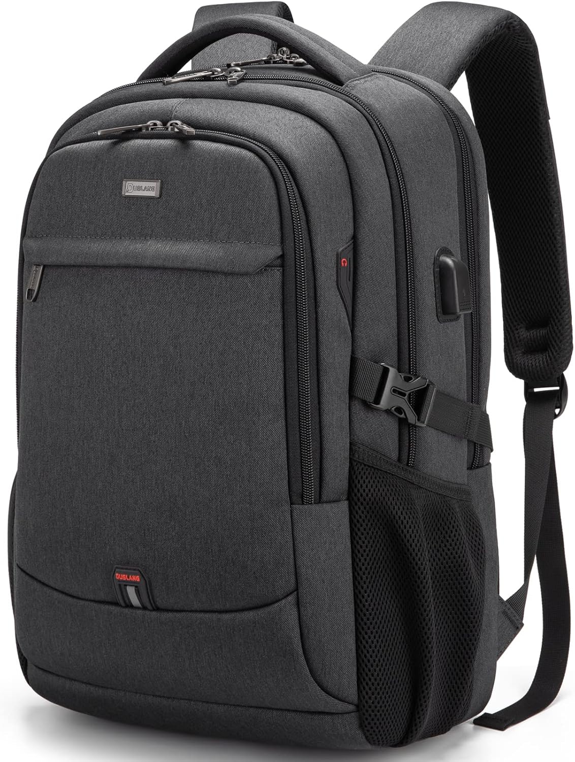 17 Inch Laptop Backpack for Travel Water Resistant College Backpack for Men Women Laptop Bag with USB Charging Port Black