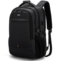 17 Inch Laptop Backpack for Travel Water Resistant College Backpack for Men Women Laptop Bag with USB Charging Port Black