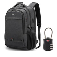 17 Inch Laptop Backpack for Travel Water Resistant College Backpack for Men Women Laptop Bag with USB Charging Port Black