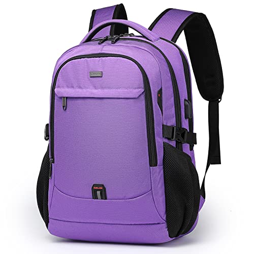 17 Inch Laptop Backpack for Travel Water Resistant College Backpack for Men Women Laptop Bag with USB Charging Port Black