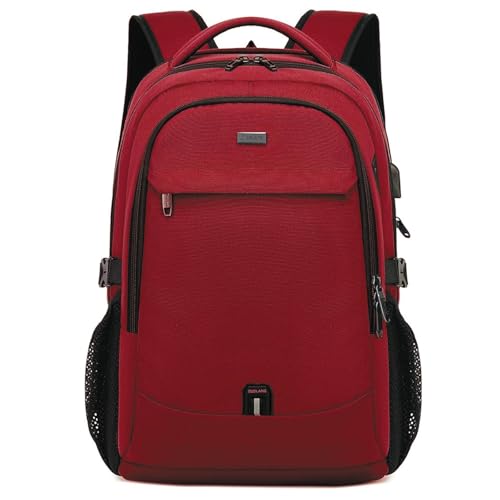 17 Inch Laptop Backpack for Travel Water Resistant College Backpack for Men Women Laptop Bag with USB Charging Port Black