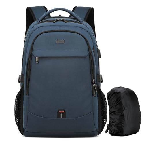 17 Inch Laptop Backpack for Travel Water Resistant College Backpack for Men Women Laptop Bag with USB Charging Port Black