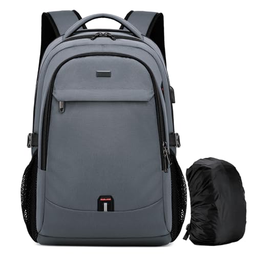 17 Inch Laptop Backpack for Travel Water Resistant College Backpack for Men Women Laptop Bag with USB Charging Port Black