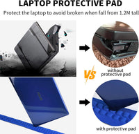 17 Inch Laptop Backpack for Travel Water Resistant College Backpack for Men Women Laptop Bag with USB Charging Port Black
