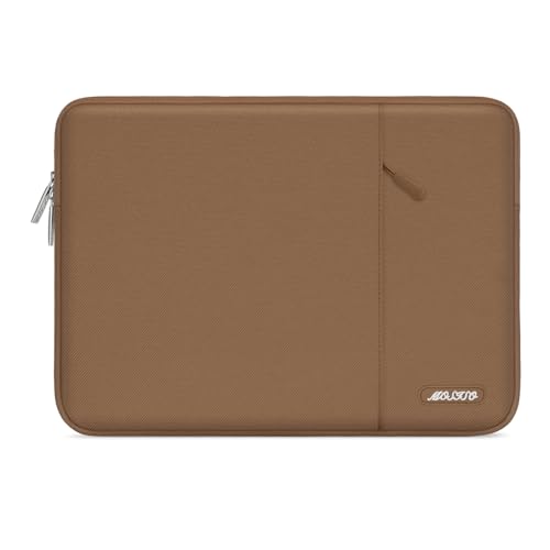 MOSISO Vintage PU Leather Laptop Shoulder Bag