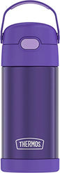 Kids 12 oz Vacuum Insulated Stainless Steel Water Bottle with Straw, BPA-Free, Leak Proof, Dishwasher Safe