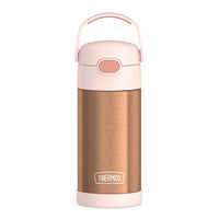Kids 12 oz Vacuum Insulated Stainless Steel Water Bottle with Straw, BPA-Free, Leak Proof, Dishwasher Safe