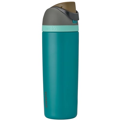 FreeSip Insulated Stainless Steel Water Bottle with Straw BPA-Free 24 oz