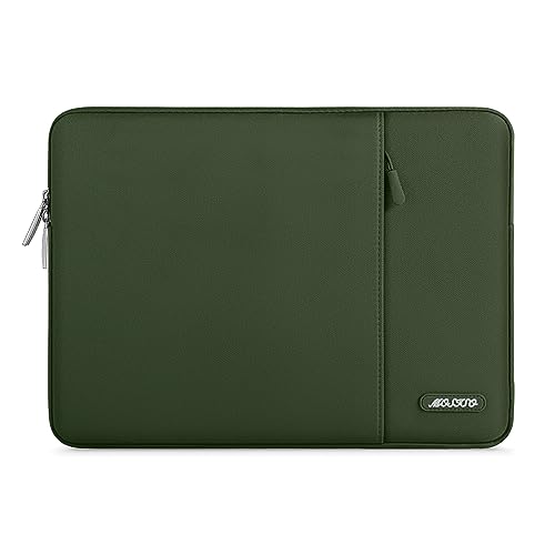 MOSISO Vintage PU Leather Laptop Shoulder Bag