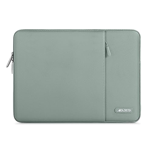 MOSISO Vintage PU Leather Laptop Shoulder Bag
