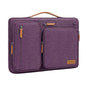 360 Protective Laptop Sleeve 16 Inch Side Open Carrying Case with 4 Zipper Pockets Black