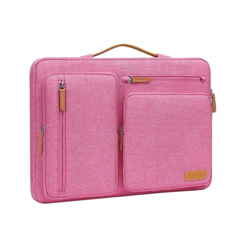 360 Protective Laptop Sleeve 16 Inch Side Open Carrying Case with 4 Zipper Pockets Black