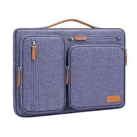 360 Protective Laptop Sleeve 16 Inch Side Open Carrying Case with 4 Zipper Pockets Black