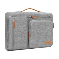 360 Protective Laptop Sleeve 16 Inch Side Opening Case with 4 Zipper Pockets and Trolley Strap Black