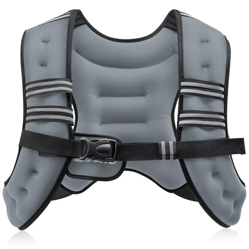 ZELUS Gilet Lesté de Musculation avec Bandes Réfléchissantes