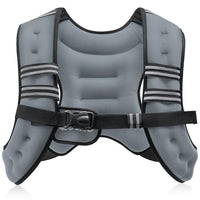 ZELUS Gilet Lesté de Musculation avec Bandes Réfléchissantes