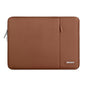 MOSISO Vintage PU Leather Laptop Shoulder Bag