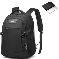 17 Inch Laptop Backpack for Travel Water Resistant College Backpack for Men Women Laptop Bag with USB Charging Port Black