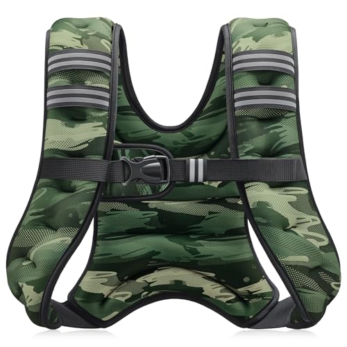 ZELUS Gilet Lesté de Musculation avec Bandes Réfléchissantes