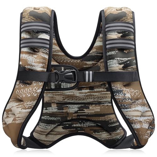 ZELUS Gilet Lesté de Musculation avec Bandes Réfléchissantes