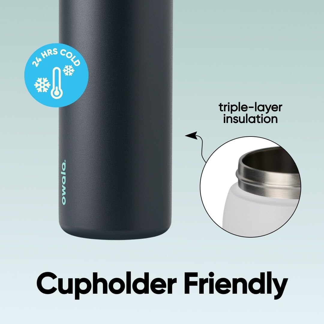 Owala FreeSip Gourde Isotherme en Acier Inoxydable C06180