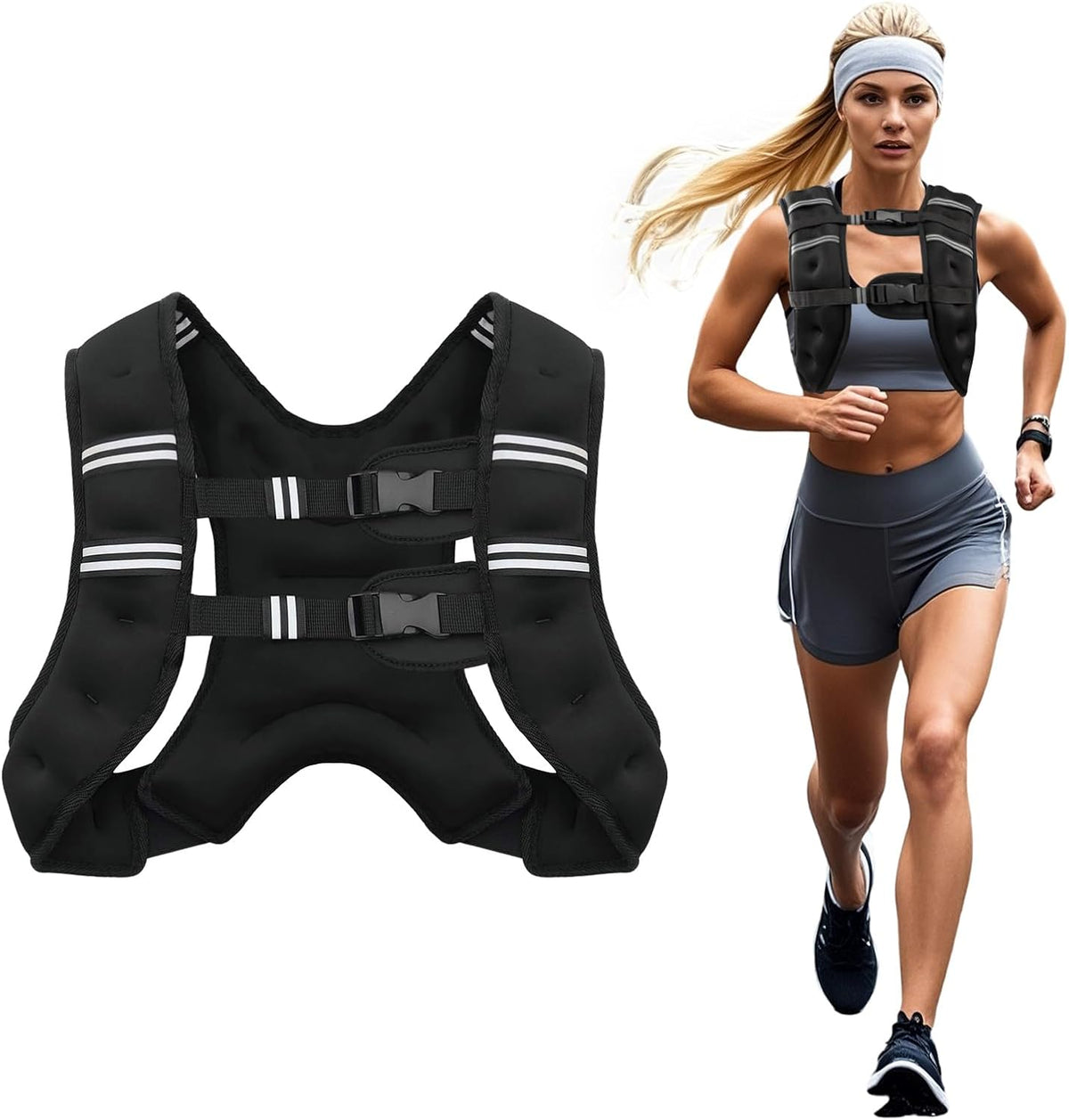Poudee Gilet Lesté pour Musculation BX-001