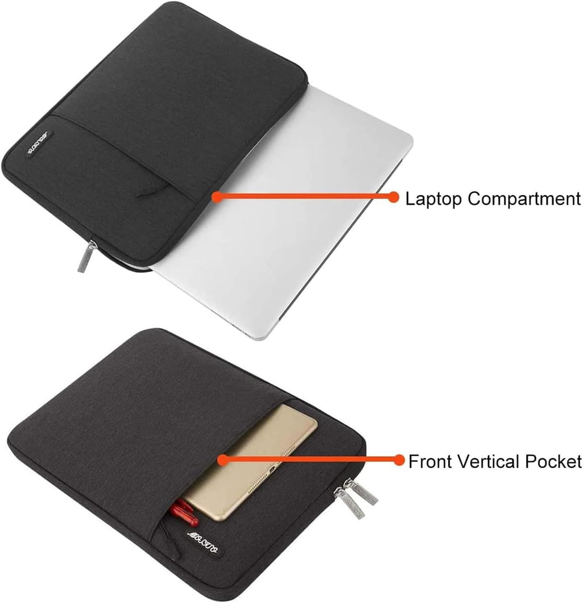 MOSISO Vertical Laptop Sleeve with Handle